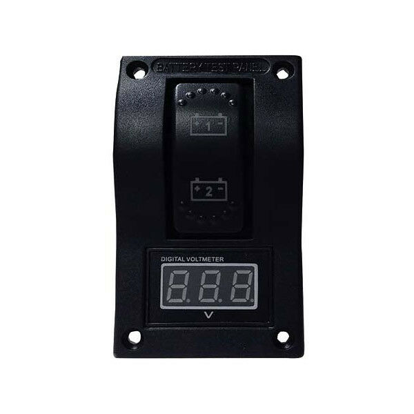 Thunder Dual Battery Monitor Switch Volt Gauge Panel Mount 4WD Caravan