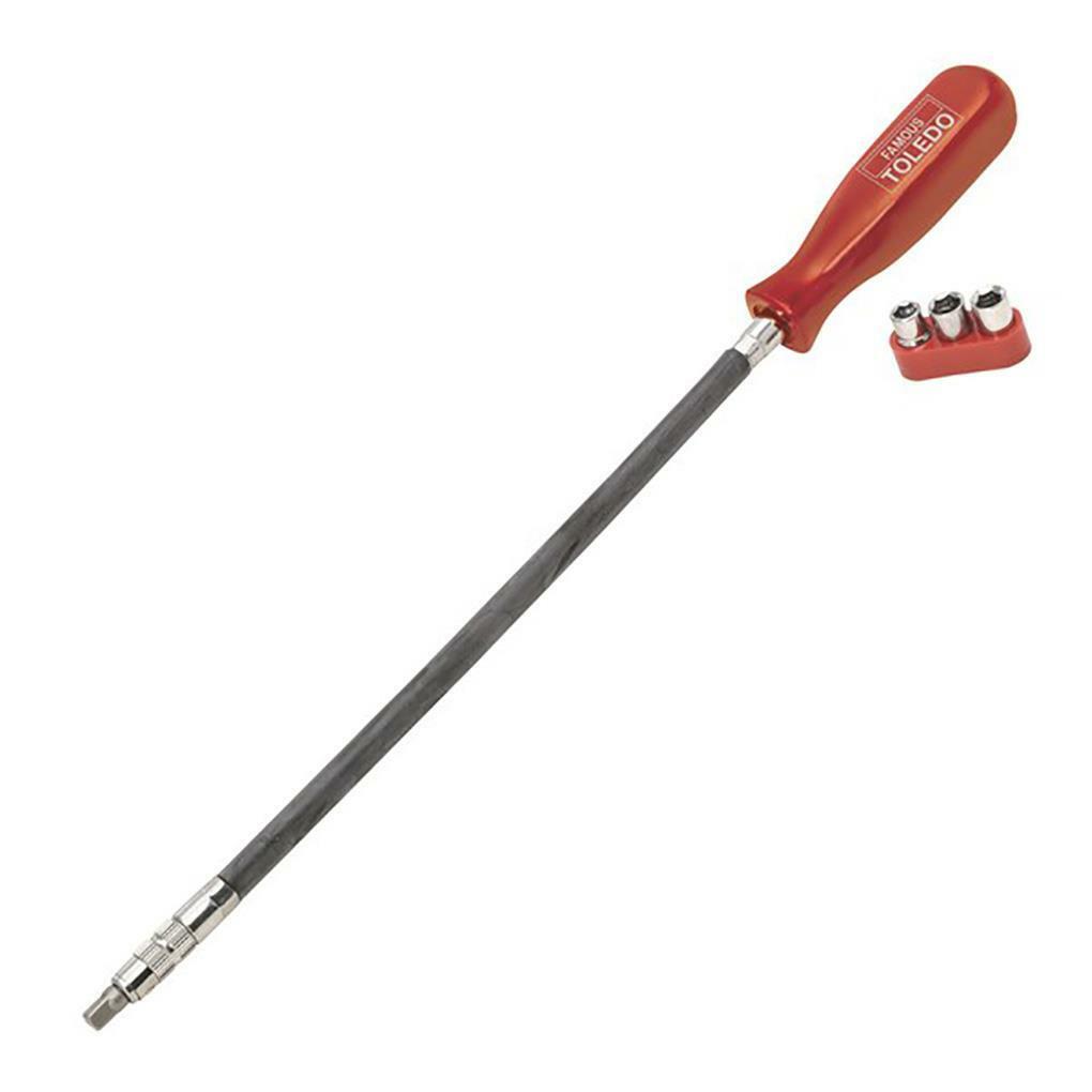 Toledo Hose Clamp Nut Driver 900mm Lenth 6mm / 7mm / 8mm Attachments