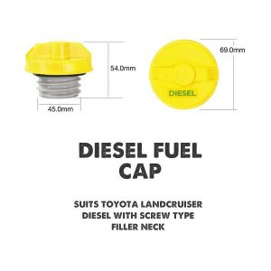 Toyota Landcruiser Diesel Non Locking Fuel Cap Screw Type Thread 111D