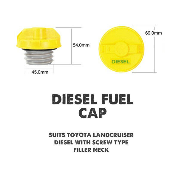 Toyota Landcruiser Diesel Non Locking Fuel Cap Screw Type Thread 111D