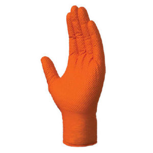 Wurth Industrial Orange Nitrile Gloves Powder Free (Large) (1 box / 50 pcs) - Image 3